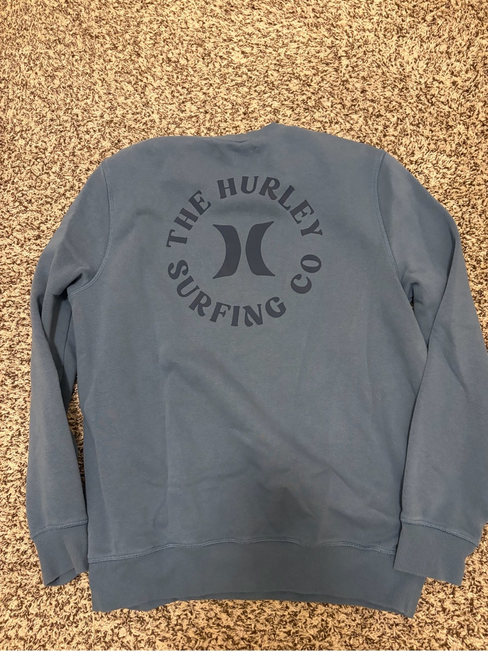 Hurley Men's Crewneck Sweatshirt in Slate Blue - Picture 5 of 6
